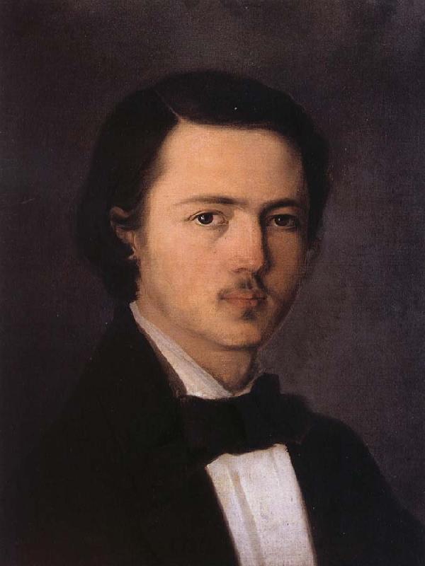 Nicolae Grigorescu Self Portrait oil painting picture